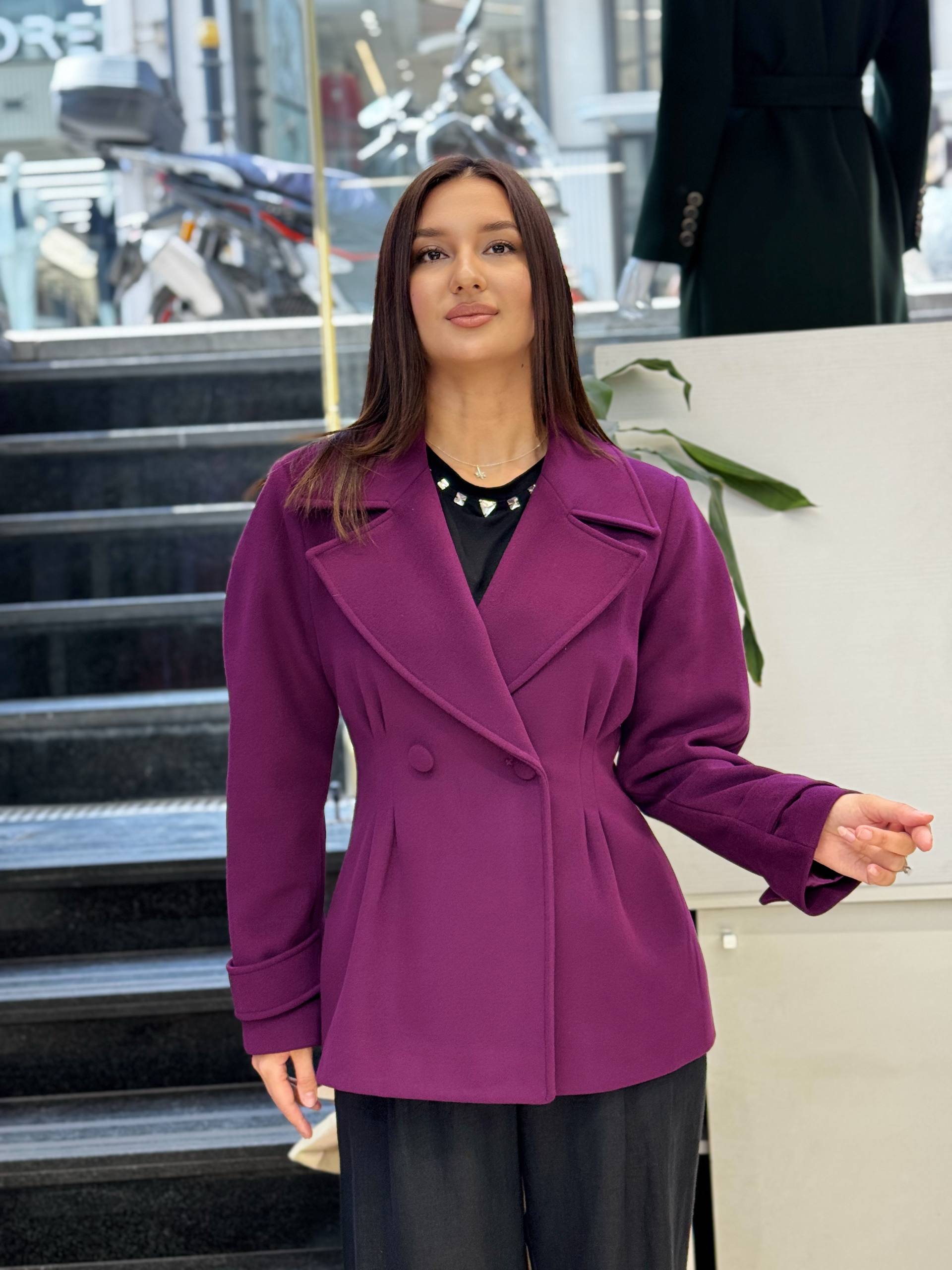 Veste Courte Double Boutonnage - Vue de face