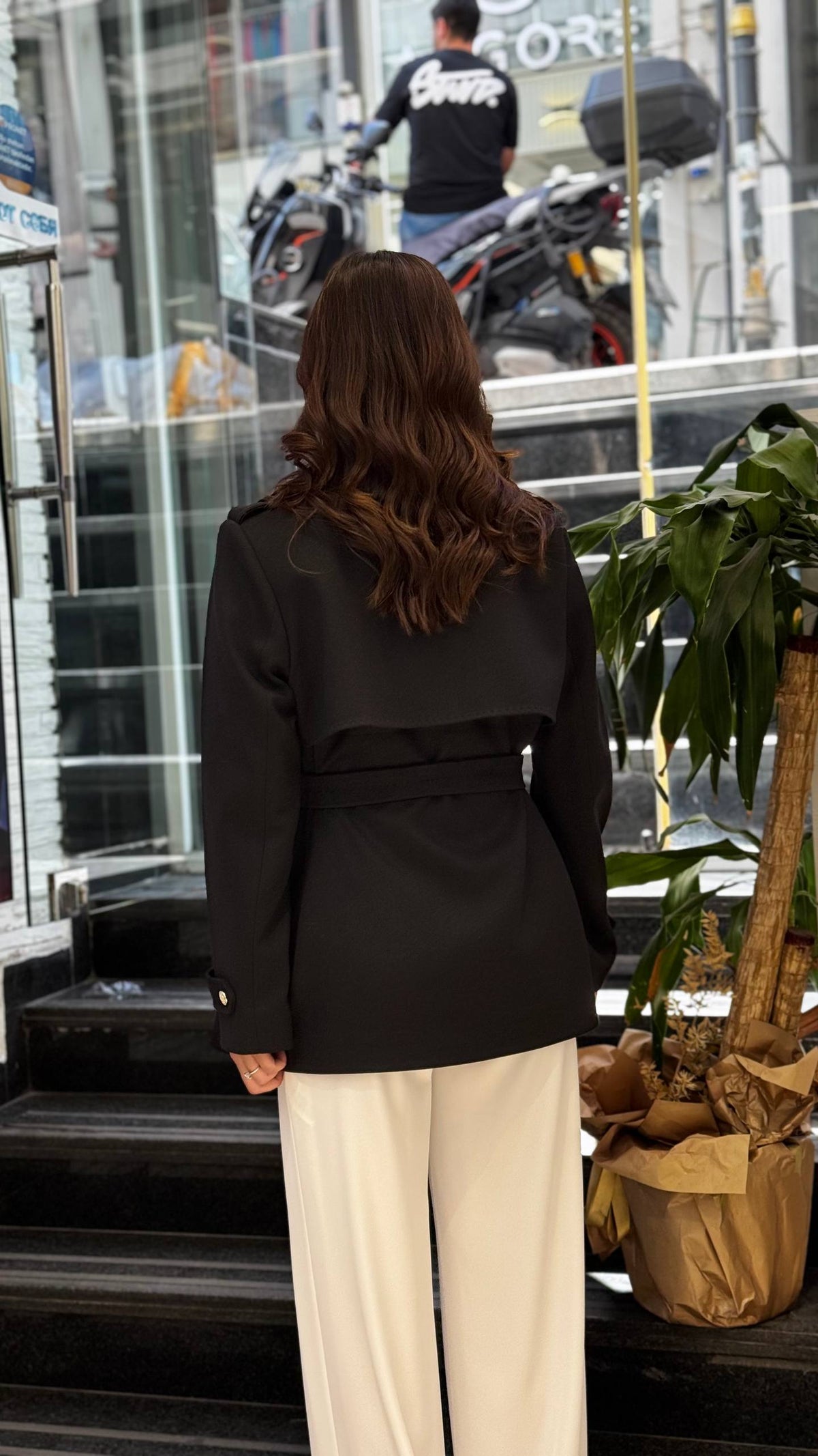 Veste Longue Boutons Dorés - Détail dos