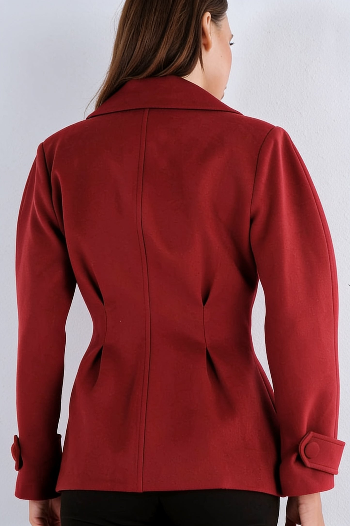 Veste Courte Double Boutonnage Col Revers