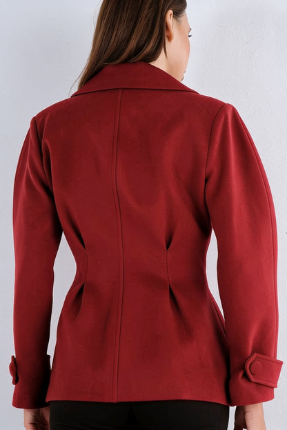 Veste Courte Double Boutonnage Col Revers