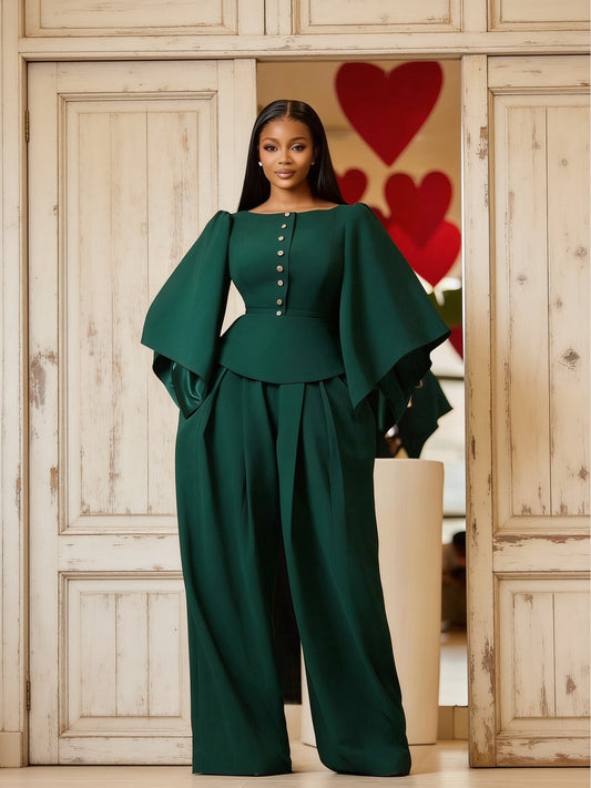 Ensemble Chemise & Pantalon Fluide - vue 2